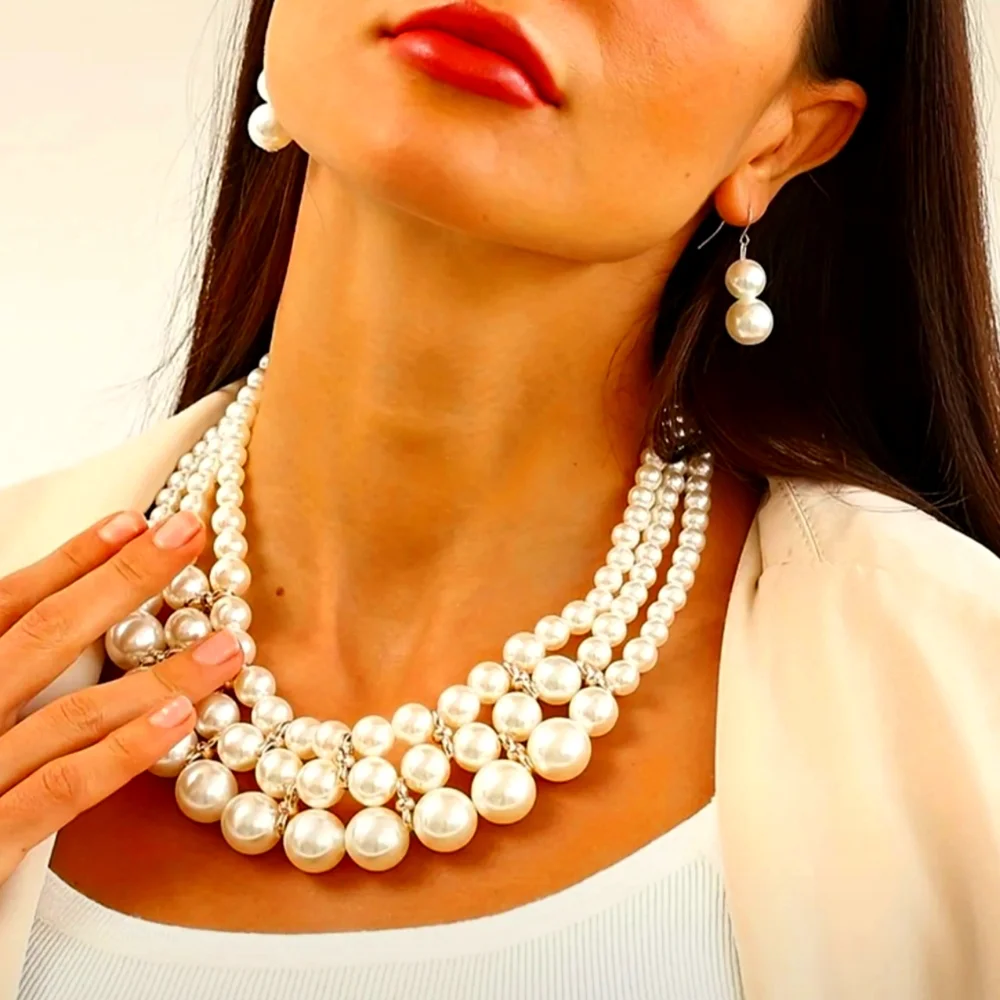 Women's jewelry necklace set - Picture 4 of 5